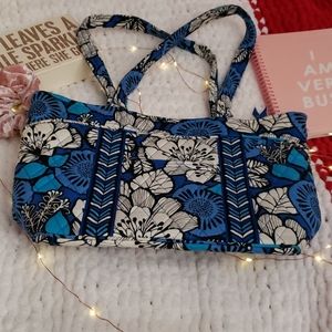 Vera Bradley shoulder tote in Blue Bayou